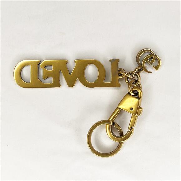 GUCCI LOVED Key Chain Key Ring Multi Color Crystals in Box COA - Picture 6 of 10